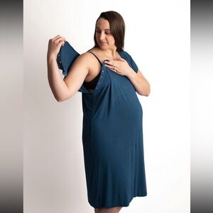 Three Little Tots Blue Labor & Delivery gown